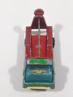 Vintage PlayArt Cement Mixer Green and Red Die Cast Toy Car Construction Building Equipment Vehicle