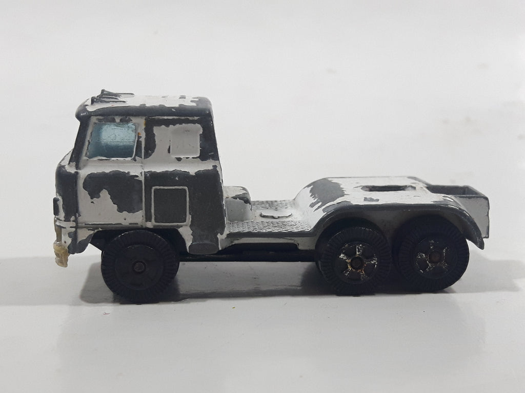 COE Semi Tractor Truck White Die Cast Toy Car Vehicle Made in Hong Kon ...