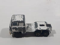 COE Semi Tractor Truck White Die Cast Toy Car Vehicle Made in Hong Kong