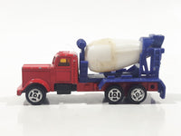 Unknown Brand Red Blue White Cement Mixer Truck Die Cast Toy Car Vehicle