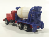 Unknown Brand Red Blue White Cement Mixer Truck Die Cast Toy Car Vehicle