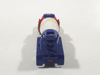 Unknown Brand Red Blue White Cement Mixer Truck Die Cast Toy Car Vehicle