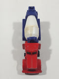 Unknown Brand Red Blue White Cement Mixer Truck Die Cast Toy Car Vehicle