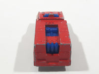 1978 Hot Wheels Emergency Squad Rescue Ranger Red Fire Truck Die Cast Toy Car Vehicle - BW - Blue Lights - Hong Kong