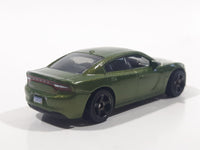 2019 Matchbox MBX Road Trip 2018 Dodge Charger Metalflake Green Die Cast Toy Car Vehicle