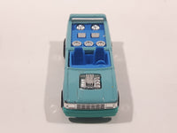 1990 Hot Wheels New Castings Mini Truck Turquoise Light Blue Die Cast Toy Car Vehicle