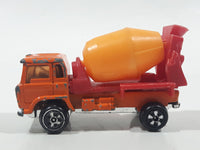 Vintage Universal Products No. M1006 Cabover Semi Truck Cement Mixer Orange Red YellowDie Cast Toy Car Vehicle Made in Hong Kong