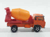 Vintage Universal Products No. M1006 Cabover Semi Truck Cement Mixer Orange Red YellowDie Cast Toy Car Vehicle Made in Hong Kong