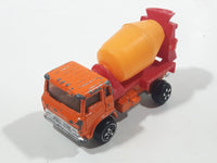 Vintage Universal Products No. M1006 Cabover Semi Truck Cement Mixer Orange Red YellowDie Cast Toy Car Vehicle Made in Hong Kong