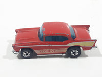 Vintage 1977 Hot Wheels Flying Colors '57 Chevy Red Die Cast Toy Classic Car Vehicle