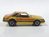 1980 Hot Wheels 1979 Ford Mustang Yellow Die Cast Toy Car Vehicle