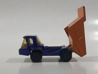 Vintage 1975 Lesney Matchbox Superfast No. 23 Atlas Dump Truck Blue and Orange  Die Cast Toy Car Vehicle