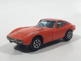 Vintage Yatming No. 1006 Toyota 2000 GT Orange Die Cast Toy Car Vehicle