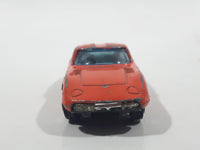 Vintage Yatming No. 1006 Toyota 2000 GT Orange Die Cast Toy Car Vehicle