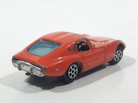 Vintage Yatming No. 1006 Toyota 2000 GT Orange Die Cast Toy Car Vehicle