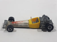 Vintage 1977 Hot Wheels Odd Rod Yellow and Clear Die Cast Toy Dragster Race Car Vehicle