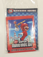 2012 MJ Holding Company Enter Play Nintendo New Super Mario Bros. Wii Official Sticker Collection 25 Stickers Inside New in Package