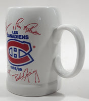 Rare Vintage Giftcraft Galaxy NHL Montreal Canadiens Les Canadiens 1988/89 Player Signatures 5 3/8" Tall Ceramic Beer Mug