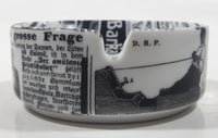 Bakauf ist Torheit Kleiner Wagen Antique Cars Black and White 3 3/8" Diameter Ceramic Ash Tray Made in Western Germany