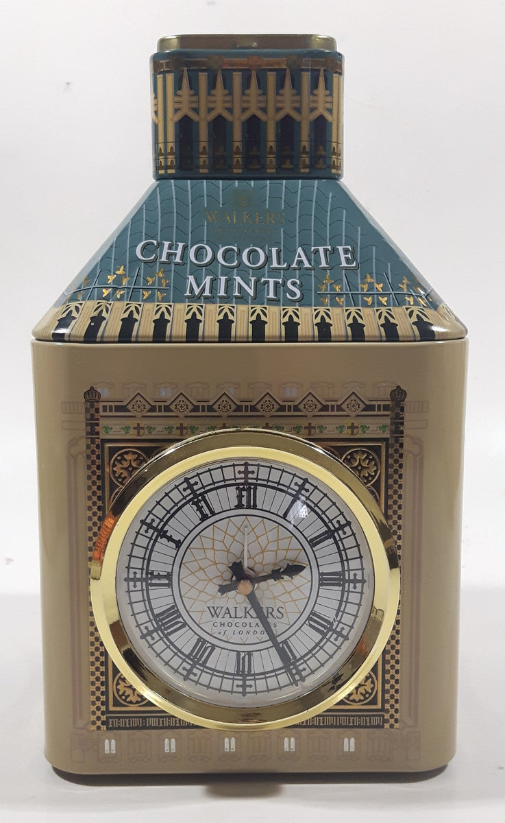 Vintage Walkers Chocolates of London Chocolate Mints Green and Golden