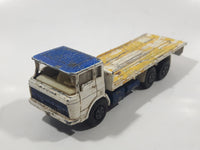 Vintage 1979 Matchbox Lesney Super Kings K-34 Pallet Truck White and Blue Die Cast Toy Car Vehicle