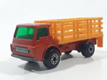 Vintage 1976 Lesney Matchbox Superfast No. 71 Dodge Cattle Truck Brown Die Cast Toy Car Vehicle