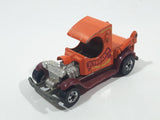 1980 Hot Wheels Oldies But Goodies Dumpin' A Dump Truck Orange and Brown Die Cast Toy Car Vehicle