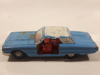 Very Rare Vintage Meccano Dink Toys Ford Thunderbird Coupe Blue with White Roof 1/42 Scale Die Cast Toy Car Vehicle