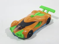 2022 Burger King Hot Wheels Race Car Orange and Green Plastic Die Cast Toy Car Vehicle