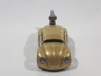 2010 Hot Wheels Volkswagen Beetle (Tooned) Metallic Gold Die Cast Toy Car Vehicle