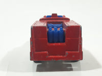 1978 Hot Wheels Emergency Squad Rescue Ranger Red Fire Truck Die Cast Toy Car Vehicle - BW - Blue Lights - Hong Kong