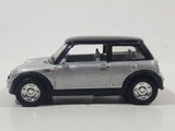 Kinsmart New Mini Cooper Silver with Black Roof Pull Back 1/56 Scale Die Cast Toy Car Vehicle