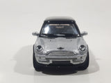 Kinsmart New Mini Cooper Silver with Black Roof Pull Back 1/56 Scale Die Cast Toy Car Vehicle