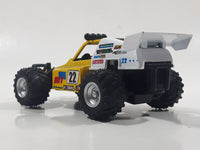 Kinsfun KS 5106 Turbo Buggy Hotrail Super Sand Rail #22 Yellow Pull Back Die Cast Toy Car Vehicle