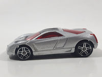 2003 Hot Wheels First Editions Cadillac Cien Silver Die Cast Toy Car Vehicle