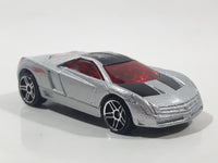 2003 Hot Wheels First Editions Cadillac Cien Silver Die Cast Toy Car Vehicle