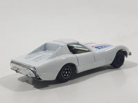 Yatming No. 1002 Chevrolet Corvette Racer White Die Cast Toy Car Vehicle