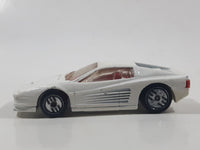 1987 Hot Wheels Ferrari Testarossa White Die Cast Toy Car Vehicle - Ultra Hots