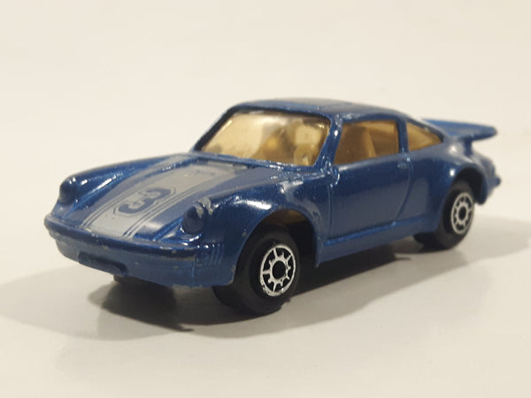 Maisto Porsche 911 Turbo Blue Die Cast Toy Car Vehicle