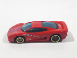 2000 Hot Wheels Jaguar XJ220 Red Die Cast Toy Car Vehicle