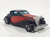 1981 Hot Wheels '37 Bugatti Black Red Die Cast Toy Classic Luxury Car Vehicle