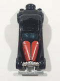 1981 Hot Wheels '37 Bugatti Black Red Die Cast Toy Classic Luxury Car Vehicle