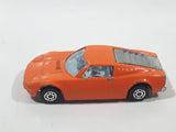 Vintage 1970s Corgi Juniors Ford GT 70 Orange Die Cast Toy Car Vehicle with Opening Hood Rear Mounted Engine