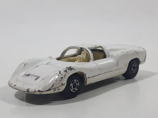Vintage 1970 Lesney Matchbox Series Superfast No. 68 Porsche 910 White Die Cast Toy Car Vehicle
