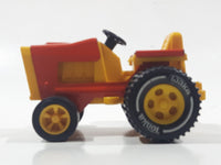 Vintage Tonka Tractor Yellow and Orange Pressed Steel and Plastic Toy Car Vehicle 811002