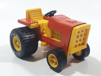 Vintage Tonka Tractor Yellow and Orange Pressed Steel and Plastic Toy Car Vehicle 811002