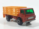 Vintage 1976 Lesney Matchbox Superfast No. 71 Dodge Cattle Truck Brown Die Cast Toy Car Vehicle