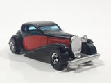 1981 Hot Wheels '37 Bugatti Black Red Die Cast Toy Classic Luxury Car Vehicle