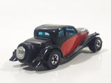 1981 Hot Wheels '37 Bugatti Black Red Die Cast Toy Classic Luxury Car Vehicle