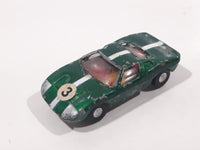 Vintage Marx Ford GT #3 Green Die Cast Toy Car Vehicle